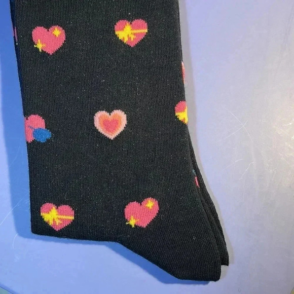 J CREW Blue W. Pink Hearts Trouser  Socks - Picture 2 of 6